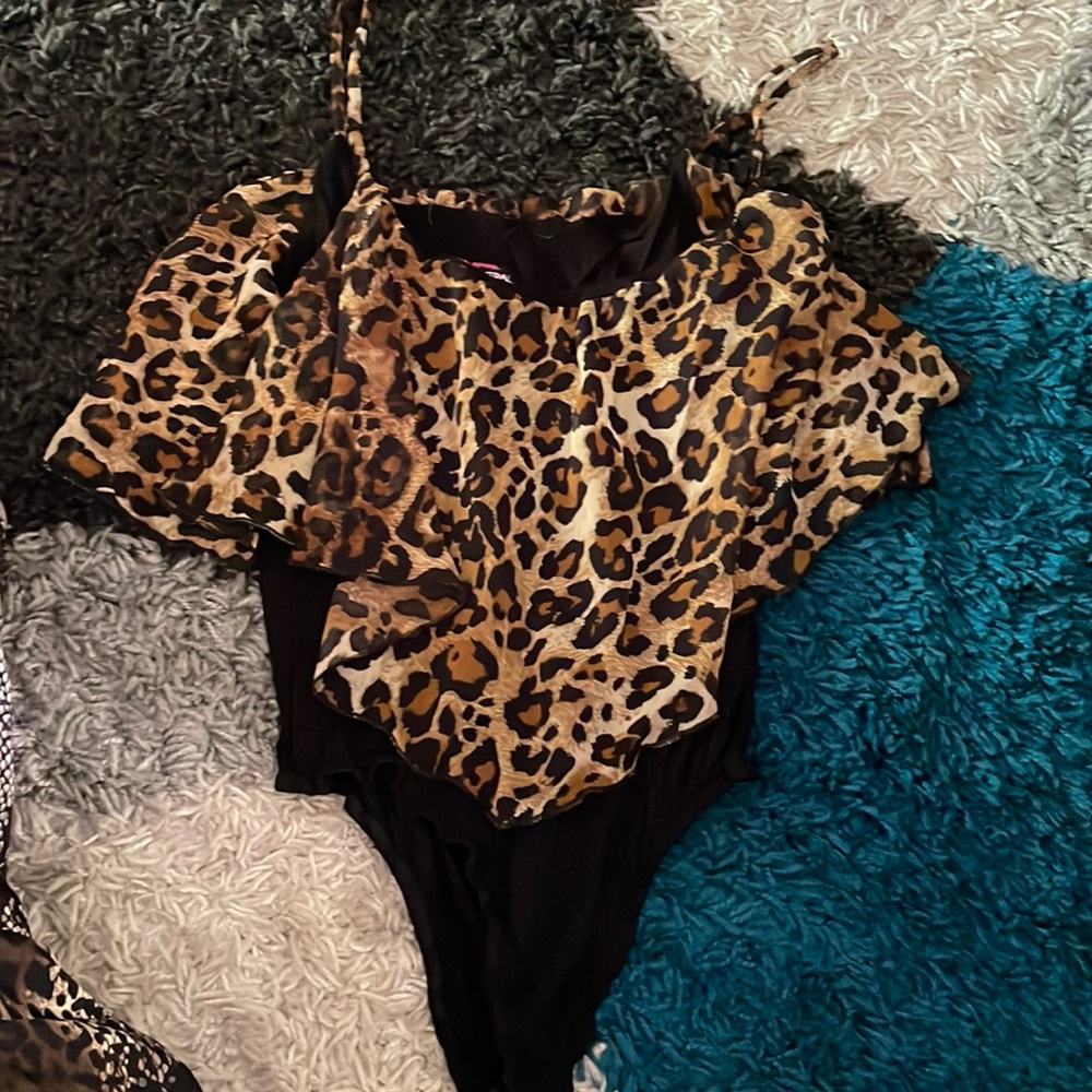 Cheetah print bodysuit